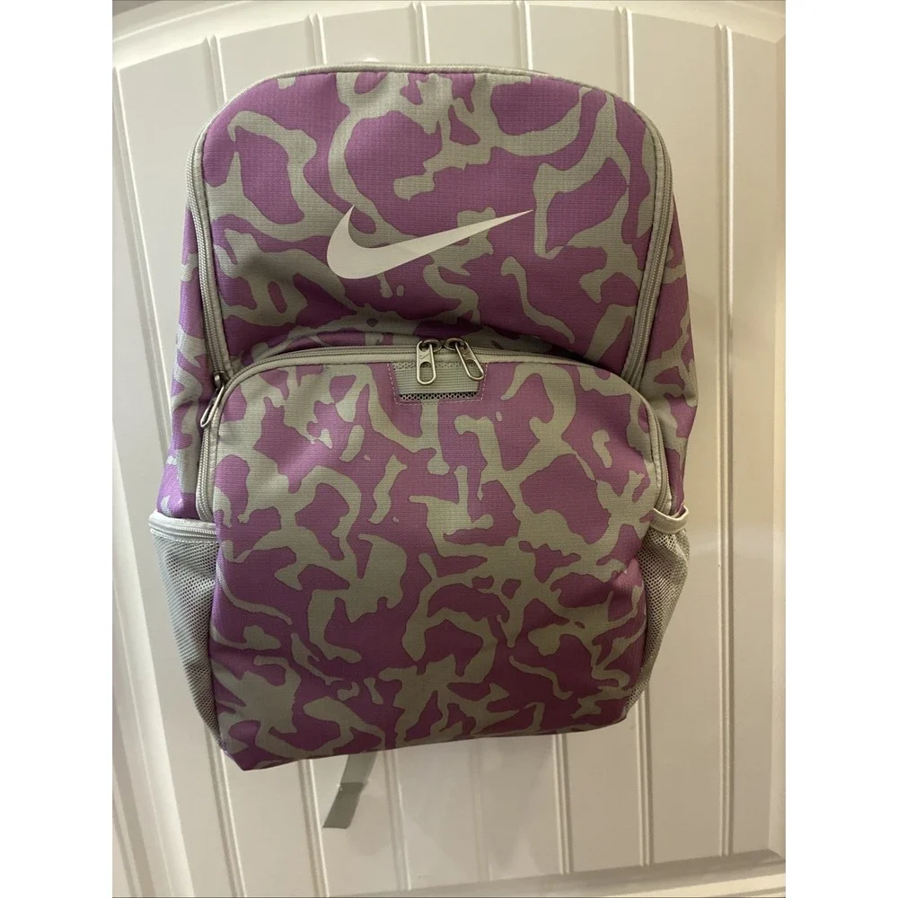 Nike Backpack Lavender Gray Camo Large
